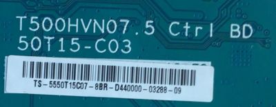 KIT DE TARJETAS PARA TV INSIGNIA / MAIN FUENTE 515Y35539M02 / TP.MS3553.PC906 / 2010049159 / 636D5006AF11 / A18127095-A03775 / T-CON 55.50T15.C07 / 50T15-C03 / 5550T15C07 / PANEL T500HVN07.5 / DISPLAY T500HVN07.5 / MODELO  - Imagen 4